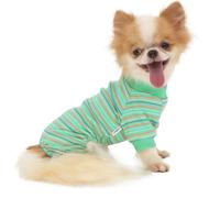 LOPHIPETS Dog Pajama Onesie for Small Chihuahua Yorkie Puppy Cat Clothes Apparel-Green/S