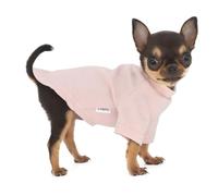 LOPHIPETS Everyday Soft Cotton Dog Short Sleeve T-Shirt for Chihuahuas & Teacup Puppies & Small Dogs Breeds | Fits 1.2-2.2 lbs | Pink, X-Small