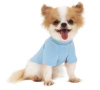 LOPHIPETS Everyday Soft Cotton Dog Short Sleeve T-Shirt for Small Dogs Breeds | Fits 10-14 lbs | Blue, X-Large