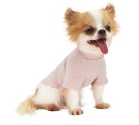 LOPHIPETS Everyday Soft Cotton Dog Short Sleeve T-Shirt for Small Dogs Breeds | Fits 6.5-10 lbs | Pink, Large