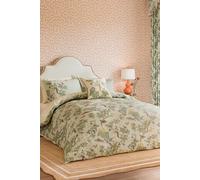 'Lophura' Cotton Percale Duvet Cover Set Sanderson Light Grey King