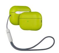 Lopie for AirPods Pro 3 Leather Case Cover, AirPod Pro Protective Hard Shell Cover Fully-Wrapped with Goat Leather, Handmade for AirPods Pro 3rd Gen Case - Apple Green