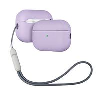 Lopie for AirPods Pro 3rd Generation Leather Case Cover, Air Pods Pro Protective Hard Shell Cover Fully-Wrapped with Goat Leather - Handmade for AirPods Pro 3 Case - Lavender Purple