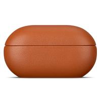 LOPIE for Beats Solo Buds Case Cover with Keychain, Handmade Case Fully-Wrapped with Top Grain Leather, Protective Hard Shell Cover for Beats Solo Buds Earbuds - Brown