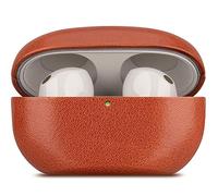 LOPIE Leather Case for Sony WF-1000XM5 Earbuds - Handcrafted, Protective Hard Shell - Brown