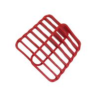 lopituwe 2x Roasting Rack Easy To Clean And Durable For High Temperature Cooking Silica Gel Grill Slow Cooker Cooling Rack, red