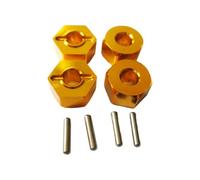 lopituwe 4pieces 5MM Aluminum Alloy Wheel Adapter Mount For 1/10 AXIAL SCX10 Environmentally Friendly Aluminum Alloy Wheel, yellow