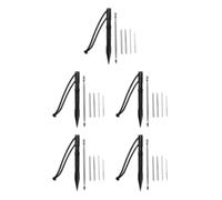 lopituwe 5 Set of Wide Application Paracord FID Set Stainless Steel Needle for Crafting and Stitching Sturdy and Durable Aluminum Alloy 6 Pcs Black 17cm, 6 Pcs Black 17cm, 5Set