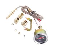 lopituwe 52mm Water Temperature Gauge 12V Pointer Mechanical Accurate Temperature Detection 50-140℃ 130-280℉ Yellow Light Car Meter 2 52mm 12V Pointer Mechanical Water Temp