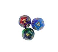 lopituwe Astrology Dice Constellation Dice Multifaceted D12 Board Game Props For Tabletop Games And Engaging Family Activities Constellation Astrology Role Play Game, Style A