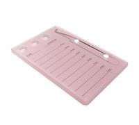 lopituwe Beautifully Crafted Lash Extension Tray Natural-looking False Lashes for Enhanced Beauty Eyelash Board, Pink, 14 x 9cm