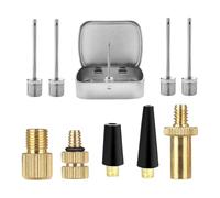 lopituwe Bicycle Valve Adapter Set Easy To Sturdy Tools For Quick Repairs On Tires And Sports Equipment Making Easy To Carry Around. Nice For Bicycle Tire Repair Or Inflation