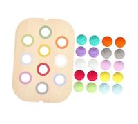 lopituwe Brain Teaser Kids Toys Colorful Motor Skills Foster Childrens Cognitive Abilities With Fun And Challenging Sorting Activities Wooden Color Sorter Board Children Sensory Tray