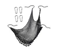 lopituwe Climbing Cargo Net Indoor Outdoor Treehouse Crafted Using Heavy Duty Materials to Child Safety in Play Areas Net Bridge Double Layers Heavy Duty Netting, Black, 3mx3m