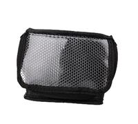 lopituwe Cosmetic Bag Makeup Brush Holder Waterproof Transparent PU Leather Makeup Organizer Bag Daily Travels Stand Up Dustproof Foldable Eyeshadow Brush Home