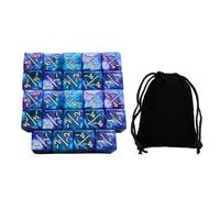 lopituwe Counters Token Dices Game Math Learning Engaging Students With Fun Game Play Mechanics 24pcs 16mm Dices Set Counters Token Dice D6 D6 Teaching Math Set Role Play Party, Green Violet, 1.6cm