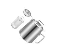 lopituwe Deep Frying Pot With Strainer Equipped With Frying Basket Tool For Deep And Efficient Kitchen Oil Storage Oil Storage Can With Filter Lid And Basket, 1.8L