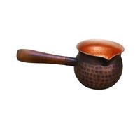 lopituwe Distinct Hammered Copper Kettle with Side Handle Tea Set Elegant Piece for Enhancing Chinese Tea Ceremony Hammered Copper Pot Kettle Electric Induction, Style A