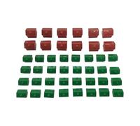 lopituwe Diversify Game Strategies With Hotel Game Replacement Featuring 12 Red Houses And 32 Green Houses To Enrich Dynamics Plastic Hotels Piece Supplement