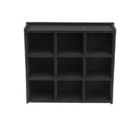 lopituwe DIY Monster Truck Display Case Convenient Wall Mounted Case Featuring 9 Slots Showcasing Toy Collections Trucks Toy Displaying With 9 Slots Black