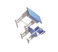 lopituwe Dollhouse Miniature Desk Set Features Adjustable Versatility Making Essential Dollhouse Furniture For Creative Playtime Doll House Furniture Table Chair Mini Accessories, Blue