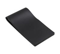 lopituwe Durable Golf Scorecard Holder Book Cover Portable Waterproof Lightweight PU Leather Essential For Golf Players Books For Practice Sessions Game Stats Score, Black, 22.2x12cm