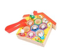 lopituwe Early Education Clamp Bee Toys Clip Game With Colorful Bees Beehive Puzzle For Developing Kids Skills Color Cognitive Leaning Educational Toys Beehive