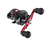 lopituwe Effective Catfish Round Baitcasting Baicast Reels High Speed Features Anglers Wanting Fast Fishing Action Baitcasting Reel LFishing Reel Carp Drop Wheel, left red, 12x12x8.5cm