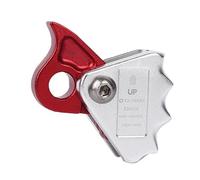 lopituwe Efficient Climbing Rope Grab Safety Device Rock Climbing And Mountaineering Adventures Featuring Robust Aluminum Finish Rope Grabber For Tree Work Lanyard Grab, Red, 8.5 x10.5 cm