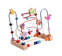 lopituwe Engaging Wooden Bead Maze Toy Offers Colorful Learning Opportunities Through Versatile Dinosaur Bead Maze Experience Colorful Roller Coaster Toy Dinosaur