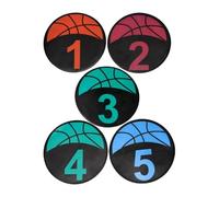 lopituwe Flat Disc Marker Set Enhances Versatile for Training and Developing Jumping Power in Basketball Skills and Agility Digital Marker Discs Basketball Training Exercise