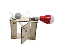 lopituwe for Creative Learning With Wooden Door-Opening Generator Model Engaging Dynamo Toy For Children Exploring Energy Concepts Home Door Opening Electric Generator Toy Portable