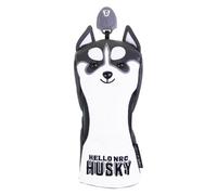 lopituwe Golf Club Covers Cute Animal Husky Pet Sport Attachment Water-Proof PU Golfs Heads Protector for Adults Trainers