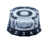 lopituwe Guitar Volume Knob Universal Potentiometer Knobs Featuring Easy Installation Adjustable Control Knobs For All Music Styles Electric Guitar Bass Speed Control Volume, Black, 25.08mm