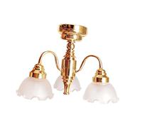 lopituwe Handmade Dollhouse Chandelier Ornaments Making Dream Dollhouse Realistic Beautiful Visual Appeal With Realistic Craftsmanship And Fine Workmanship DecorationThis Is Miniature , Style A