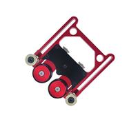 lopituwe High Strength Woodworking Stock Roller Guide Easy Installation Double Wheel Bearing Table Saw Table Saw Feeding Guide Roller is Made of Aluminum Alloy