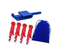 lopituwe Ice Fishing Setup Kit with Ice Anchor Drill Adapter Ropes and Efficient Storage Bag Ensures Stability and Reliability On Anchor Power Drill Adapter Insert Tool Ropes