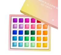 lopituwe Imaginative Rainbow Building Toy Set - Sensory Cubes For Encouraging Color Recognition And Learning Through Play Children Learning Color Light Shadow Stacking Toy , 30 pcs