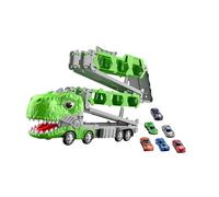 lopituwe Innovative Dinosaur Folding Ejection Race Track Dinosaur Toy Made To Kids Engagement And Improve Motor Skills Development Race Track Transporter Set Kids Car Toy