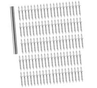lopituwe Invisible Security Screws and Seamless Nail Tool Combination for Securely Installing Skirting Without Damage Double Head Skirting Thread Seamless Nail Tool, 100 Pieces, 60mm