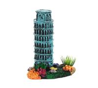 lopituwe Leaning Tower Model Aquarium Landscaping Decor Unique Architectural Figurine Bringing Charm To Fish Tank Collection Resin Aquarium Decoration Fish Tank Scenery Decor