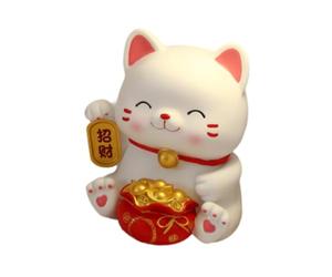 lopituwe Lucky Cat Statue for Creative Money Bank For Adults Saving Pot Sturdy Vinyl Any Home Decor Lucky Cat Piggy Bank Is Not Only Unique And for Creative Gift But Also