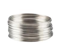 lopituwe Memory Wire 50 Loops Jewelry Wire For Crafts For DIY Jewelry Making With Unique Beading For Accessories Memory Steel Earrings DIY Crafts Cuff Bangle, Steel Color