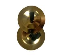 lopituwe Mini Belly Dance Finger Cymbals Vibrant Kids Fun Dance Zills Easy Play Educational To Learning Metal Finger Zills Belly Musical Instrument, Gold, 5.3cm
