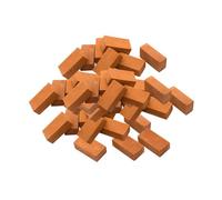 lopituwe Miniature Bricks Landscaping Accessories Aquarium Decorations Customizable Dollhouse Building Materials For All Miniature Enthusiasts Wall Bricks Roof Tiles Dollhouse , red , 50 pcs