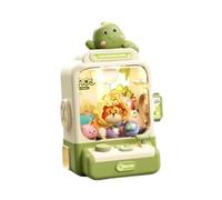 lopituwe Miniature Claw Machine With Dolls Provides Endless Fun Excitement While Kids Improve Skills Addition To Any Game Room Claw Doll Machine Indoor Arcade Games For Ages 4, Green, 20x15.7x29.6cm