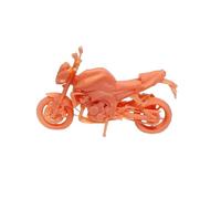 lopituwe Miniature People Figure Toys Diorama With 1/64 Scale Motorcycle Model To Home Decor Aesthetic Durable. Unpainted Motorcycle Model Is Suitable For Sand Table Scenery Building Toys, Style C