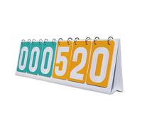 lopituwe Multifunctional Scoreboard 6 Digit Sports Scoreboard Family Game Time And Parties PVC For Durable And Smooth Score Changes. 6 Digit Scoring Sports Flip Number Score Board