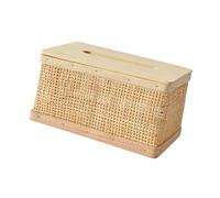 lopituwe Napkin Holder Box Table Tissue Cover Dispenser Unique Conversation Starter While Featuring Beautiful Rattan Woven Details Rattan Tissue Box Holder Dispenser Cover