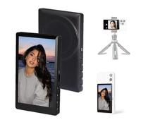 lopituwe Phone Vlog Selfie Monitor Screen, Magnetic Mount for MagSafe, Rear Camera for Selfie Vlog Live Stream, Wireless Connection,Magnetic rear camera selfie screen (Black)